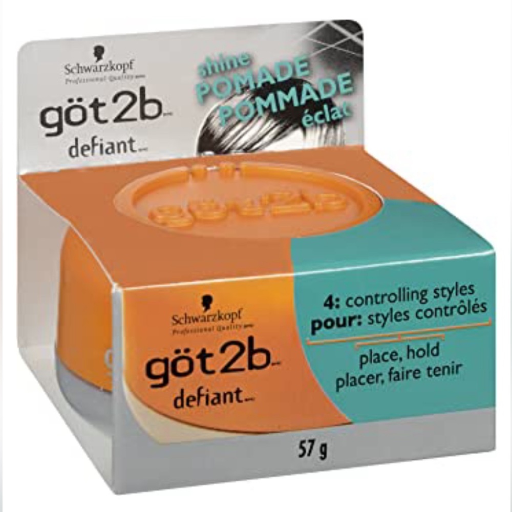 NIB Got2b gel defiant hold by Schwarzkopf shine pomade 2 Oz